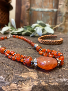  Holistic Carnelain Choker Necklace Grounding Earthing CARNELIAN Handmade Necklaces