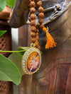 Chakra Necklace, Prayer Mala Beads, Meditation, Rudraksha Mala, OM