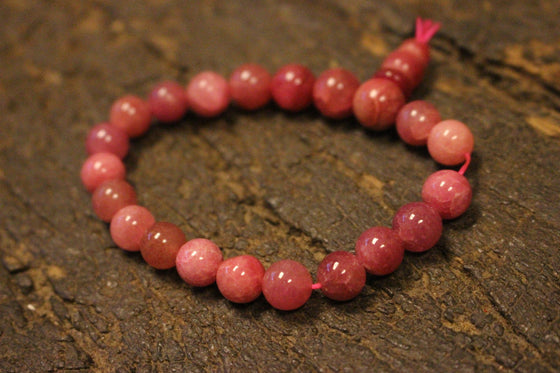 Malabeads Pink Jade Ambition Sunstone Rose Quartz Rudraksha Mala