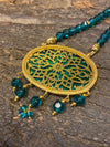 Holistic Pendant Necklace Intricate Handmade Necklace Earrings , Boho