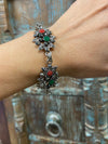 Multicolor Stone Oxidised Bangle Bracelet For womens