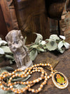 Vishnu Altar  Radha Krishna Pendant Prosperity Tulsi Japa Mala