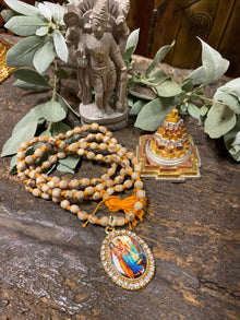  Vishnu Altar  Radha Krishna Pendant Prosperity Tulsi Japa Mala