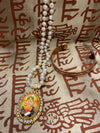 Handmade Japamala Ganesha Yoga Necklace Pearls Beads Meditation Mala