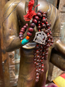  Natural Rosewood Durga Malabeads Japamala Meditation Prayer Yoga Mala