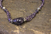 Purple Amethyst Beads Necklace Twisted Beads Stones Necklaces