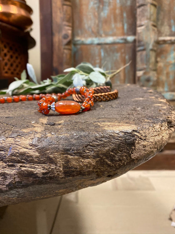 Holistic Carnelain Choker Necklace Grounding Earthing CARNELIAN Handmade Necklaces