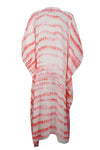 Kaftan Maxi Dress, Bohemian Kaftan, Resort Wear, Pink 4XL