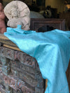 Turquoise Curtains Crushed Velvet Feel Drapes for Windows