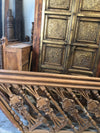 Antique Indian Architectural Terrace Railing Vintage Wooden Balusters