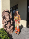 Kaftan Maxi Dress, Bohemian Kaftan, Resort Wear, Pink 4XL