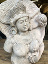 Vintage Bodhisattva Garden Statue Handmade Unique Garden Sanctuary Decor