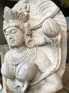 Vintage Bodhisattva Garden Statue Handmade Unique Garden Sanctuary Decor