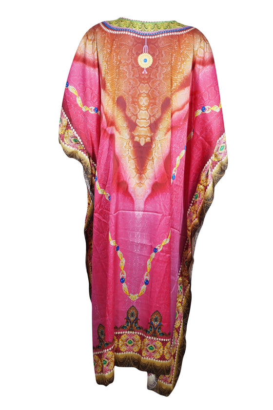 Soft Maxi Caftan Dresses V Neck Kimono Kaftan SIZE