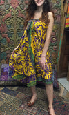 Wrap Skirt, Boho Chic Sari Skirt, Beach Wear Size