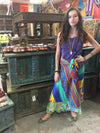 Wrap Skirt, Summer Beach Coverup Sarong, Silk Sari Size