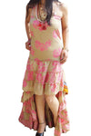 Maxidress, Beach bOHO Festival Fashion Swirling Hi Low M/L