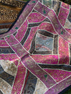 "Pink & Black Indian Tapestry – Handcrafted Wall Hanging for Bold, Artistic Home Décor