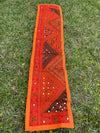 Banjara Embroidered Table Runner Orange Boho Chic Ethnic Patchwork