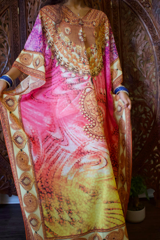 Kaftan Maxi Dress, Boho Maxi Dress, Beach holidays, 3XL