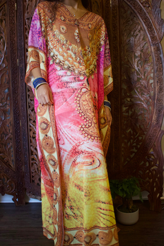 Kaftan Maxi Dress, Boho Maxi Dress, Beach holidays, 3XL