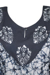 Boho Caftan Kaftan for Women Maxi Dress Black White Batik 4XL