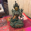 Tara Buddha Brass Statue Tibetan Buddhism Religious Goddess Statue