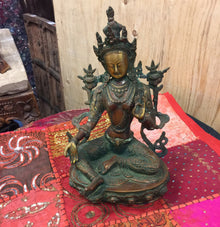  Tara Buddha Brass Statue Tibetan Buddhism Religious Goddess Statue