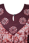 Caftan Maxi Dresses, Maternity Dress, Maroon White Summer L-3XL