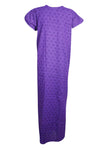 Maxi Dress, Purple Floral BOHO Maternity Dresses, Loose L