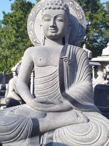  PRE ORDER-Natural Granite Stone Buddha Garden Statue Handcarved Statue