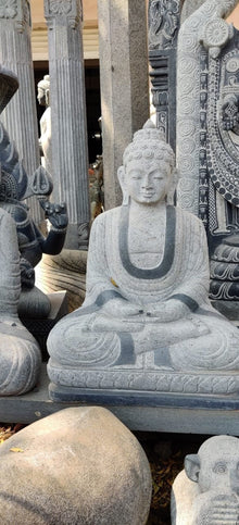  PRE ORDER-Natural Buddha Handcarved Granite Stone Garden Statue