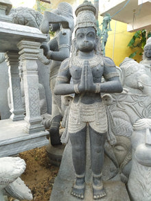  PRE ORDER-Natural Granite Stone Hanuman Standing Statue Handcarved Statue