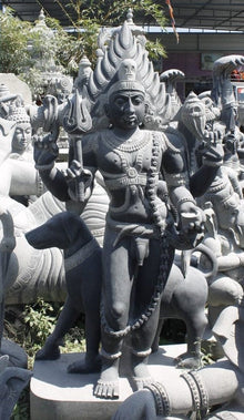  PRE ORDER-Natural Stone Shiva Garden Statue Handcarved Granite Stone