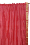 2 Pink Sari Curtain Rod Pocket Panel Drape Window