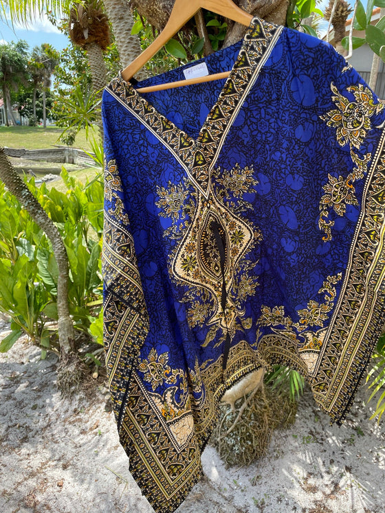 Beach Coverup Kaftan for Women Housedress Oversized Travel Dress 2XL