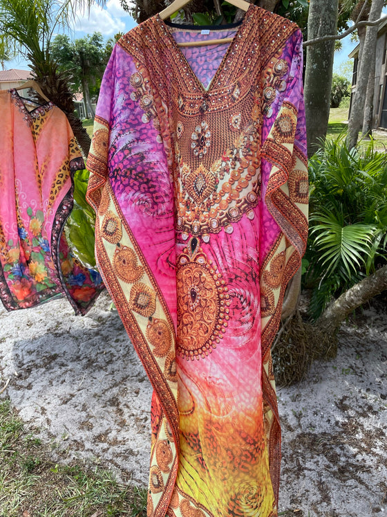 Kaftan Maxi Dress, Boho Maxi Dress, Beach holidays, 3XL
