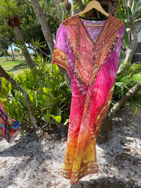 Kaftan Maxi Dress, Boho Maxi Dress, Beach holidays, 3XL