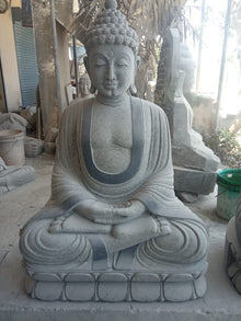  PRE ORDER-Natural Granite Stone Meditation Buddha Garden Statue
