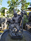 PRE ORDER-Natural Stone Dancing Krishna Standing on Kaliya Garden Statue