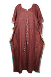 Kaftan Maxi Dress Red Oversized Caftan Cruise Dresses, XL