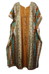 Recycled Silk Caftan Maxi Dresses