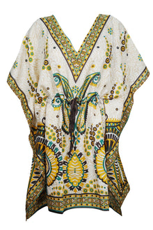  Boho Beach Caftan Dress, Muumuu, Kaftan dress, Beige Oversized Tunic 2XL