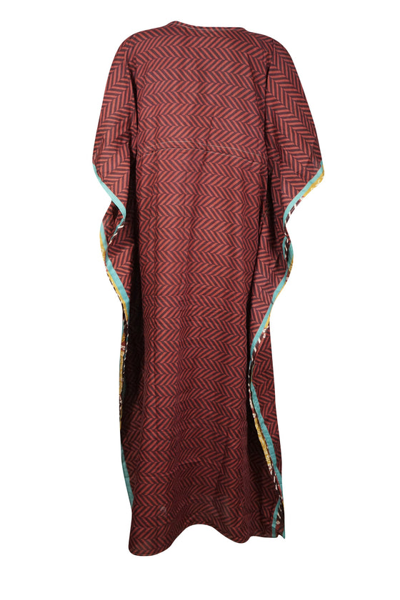 Kaftan Maxi Dress Red Oversized Caftan Cruise Dresses, XL