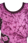 Casual Maxi Dress, Pink Brown Tie Dye long dress L/XL