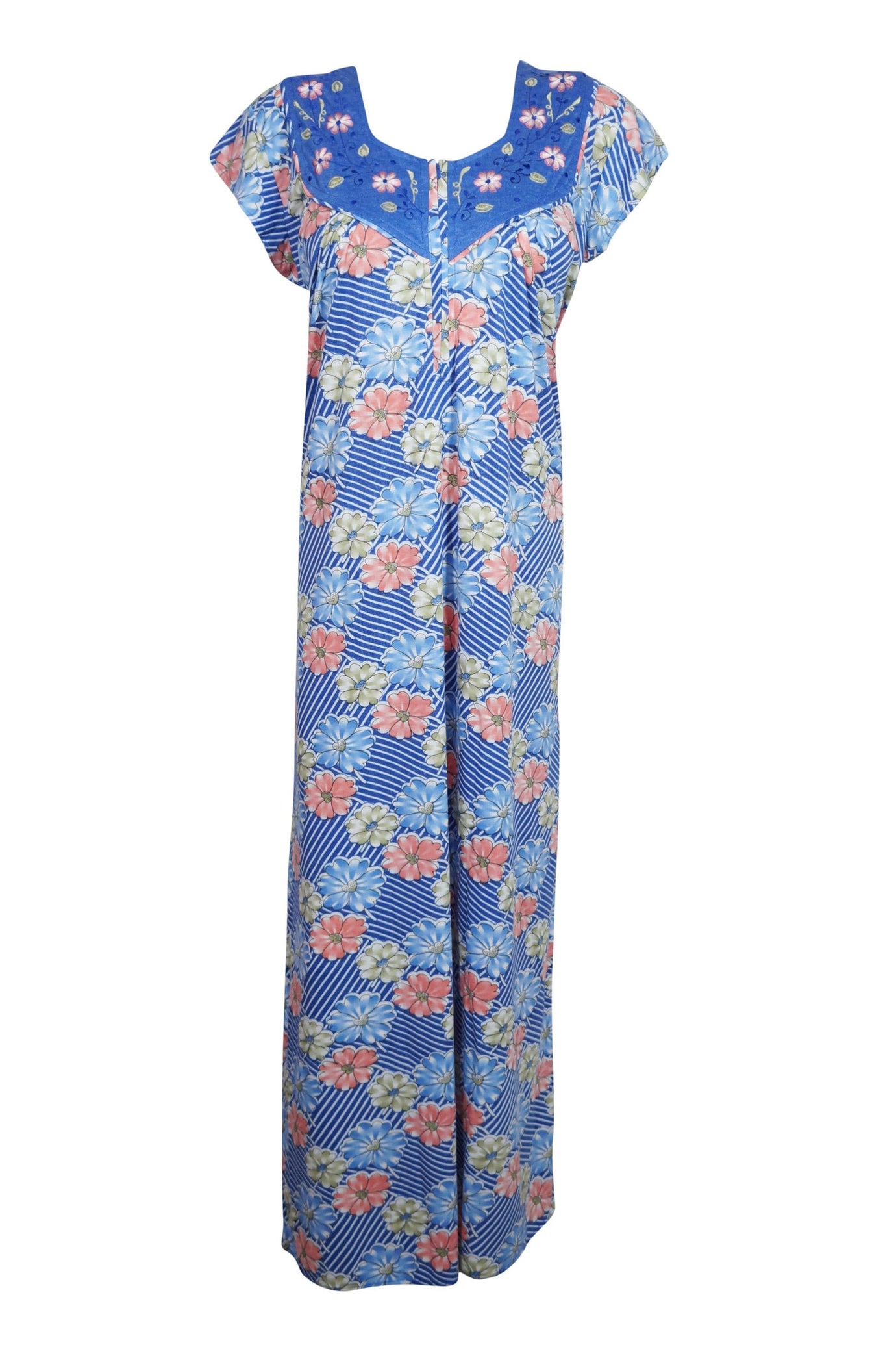 maxi floral maternity dress Maxi Dress, Blue Floral Maternity Dress, Sleepwear Dresses, M