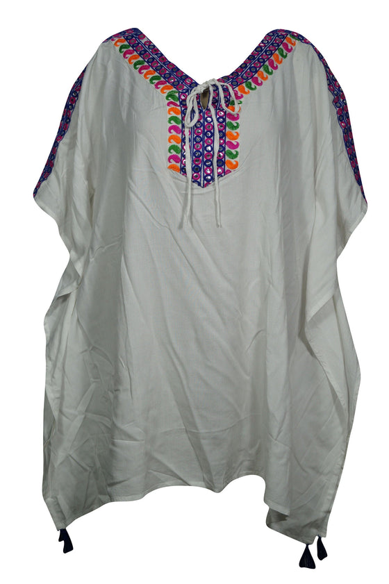 White Caftan Dress, Beach Holidays Kaftan, Knee Length Kaftan Dresses, White Caftan Dress, Beach Holidays Kaftan, Knee Length Kaftan Dresses,