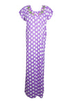 Soft Caftan Dresses, Maternity Maxi Dress, Purple Boho Kaftan Dresses L