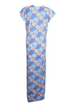 Maxi Dress, Blue Floral Maternity Dress, Sleepwear Dresses, M