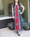 Caftan Maxi Dresses, Maternity Dress, Pink White Floral M